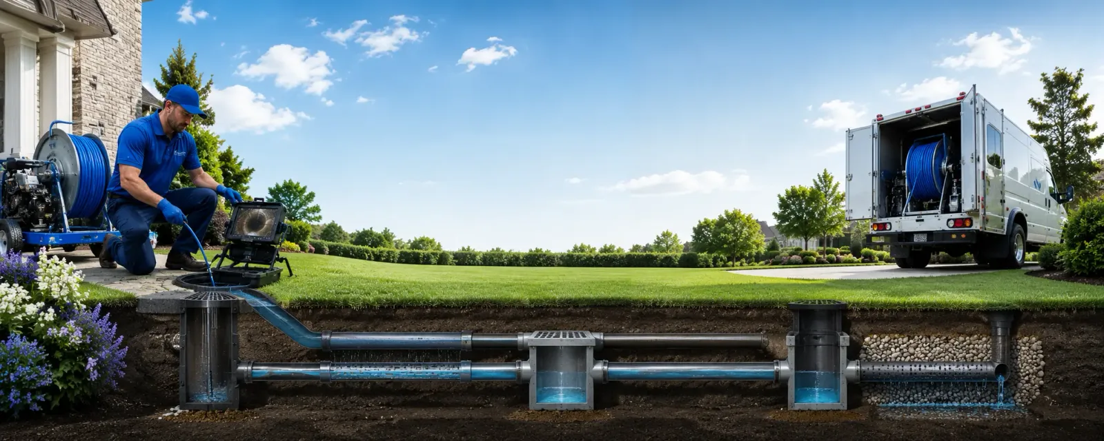 Outdoor drain cleaning information for Mcdonough, NY